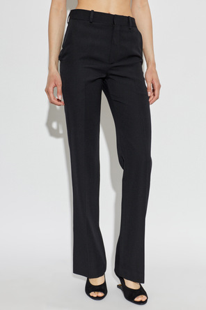 Balmain Wool pleated trousers