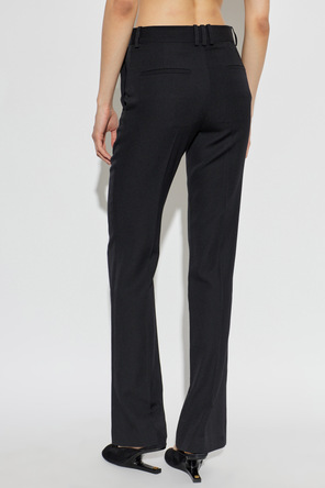 Balmain Wool pleated trousers