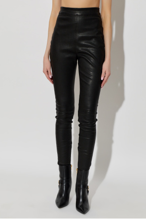 Balmain Leather trousers