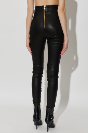 Balmain Leather trousers