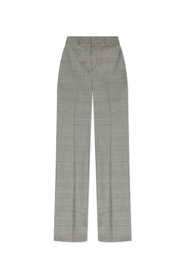 Wool trousers with houndstooth pattern od Balmain