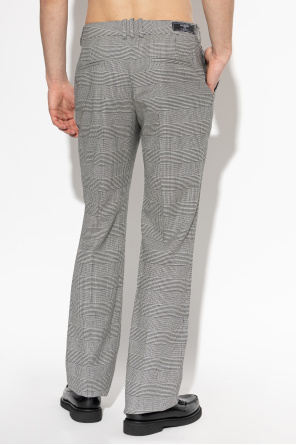 Balmain Wool trousers with houndstooth pattern