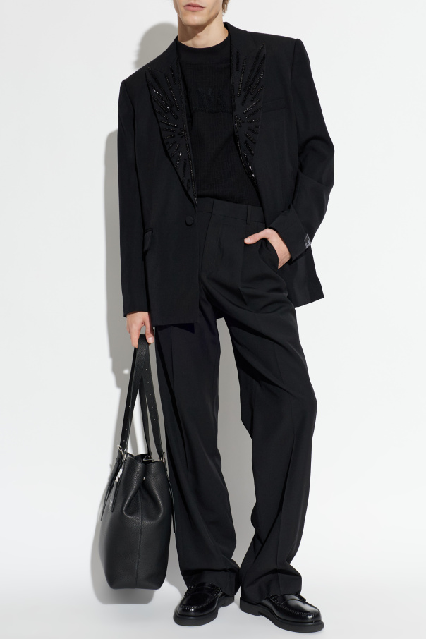 Balmain Wool trousers with crease