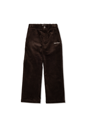 Pantalones de pana con logo bordado