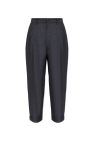 Giorgio Armani NAVY BLUE Pleated Pants