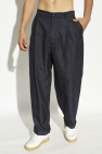 Giorgio Armani NAVY BLUE Pleated Pants