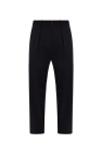 Giorgio Armani NAVY BLUE Giorgio Armani creased trousers