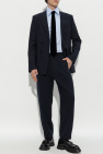 Giorgio Armani NAVY BLUE Giorgio Armani creased trousers
