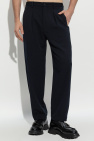 Giorgio Armani NAVY BLUE Giorgio Armani creased trousers
