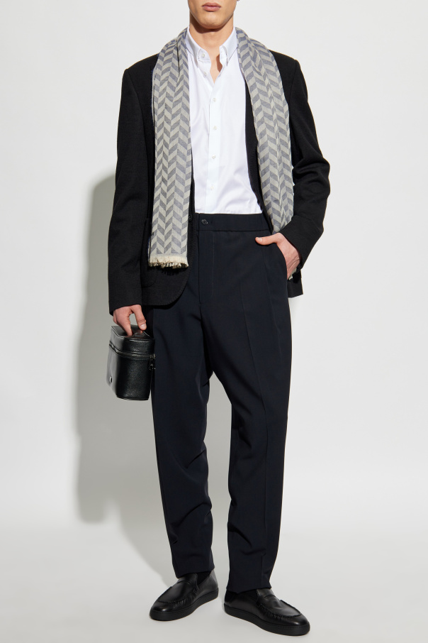 Giorgio Armani Wool trousers with crease
