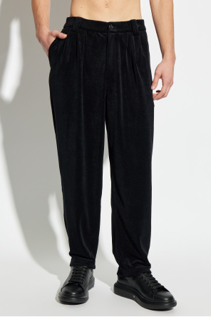 Giorgio Armani Pants made of ‘frotte’ material