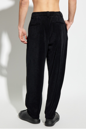 Giorgio Armani Pants made of ‘frotte’ material