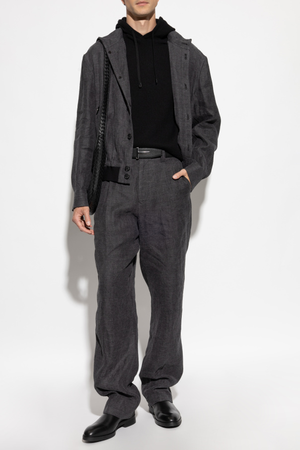 Giorgio Armani Linen pleated trousers