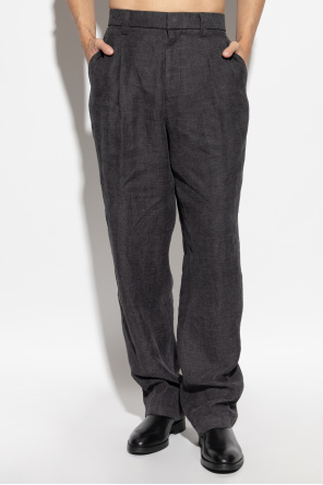 Giorgio Armani Linen pleated trousers