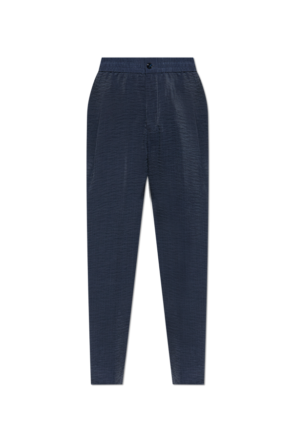 Herringbone patterned trousers od Giorgio Armani