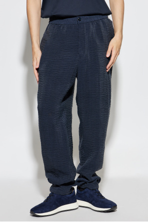 Giorgio Armani Herringbone patterned trousers