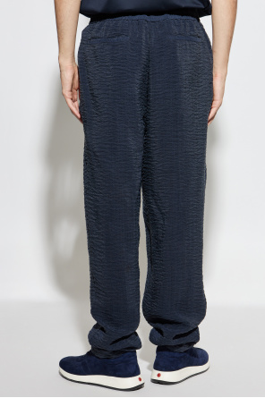 Giorgio Armani Herringbone patterned trousers