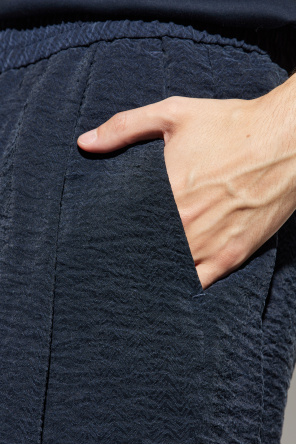 Giorgio Armani Herringbone patterned trousers