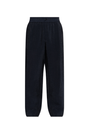 Pantalones con efecto arrugado