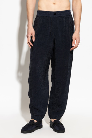 Giorgio Armani Trousers with a crinkled effect