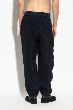 Giorgio Armani Trousers with a crinkled effect