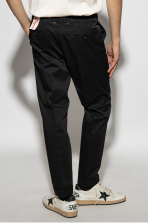 Golden Goose Cotton pleat-front trousers