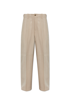 Striped pattern trousers