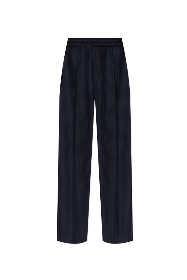 Wool pinstripe trousers od Golden Goose