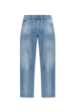 Straight-leg jeans