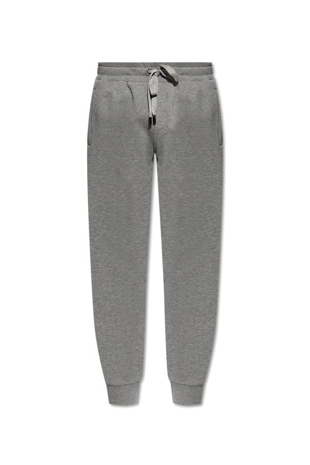 Sweatpants with logo appliqué od Dolce & Gabbana