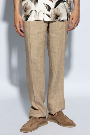 Dolce & Gabbana Lniane spodnie