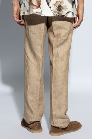 Dolce & Gabbana Lniane spodnie