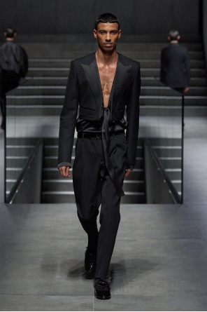 Dolce & Gabbana Wool tuxedo pants