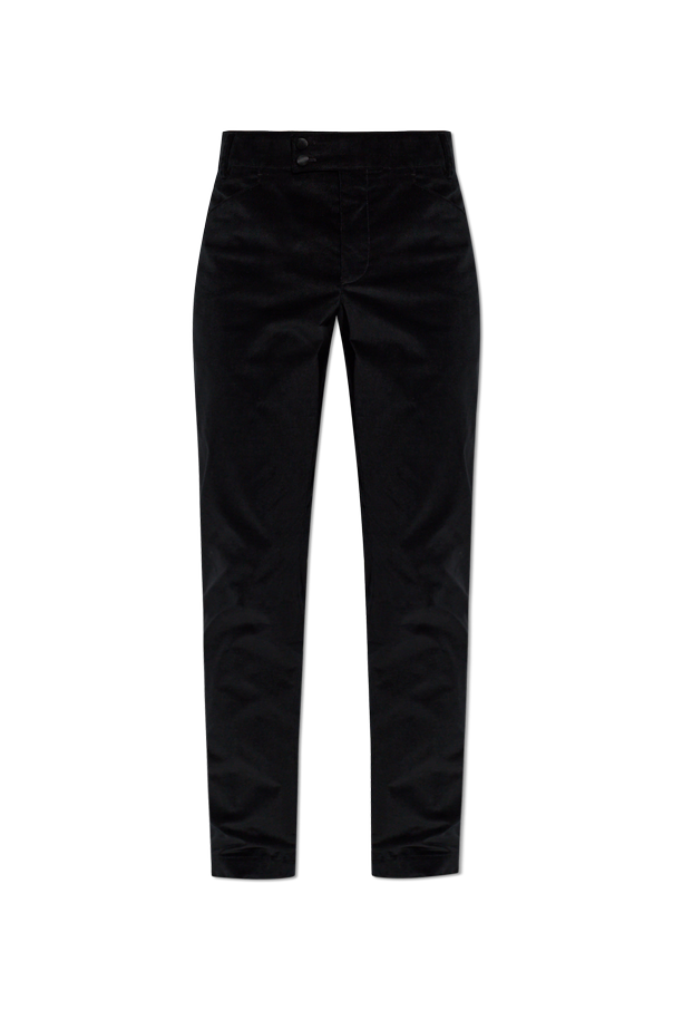 Velvet Straight-Leg Trousers od Dolce & Gabbana