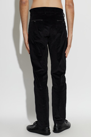 Dolce & Gabbana Pantaloni drepți din catifea