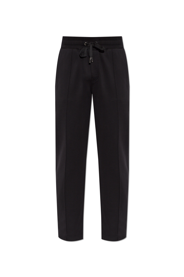 Sweatpants with logo patch od Dolce & Gabbana