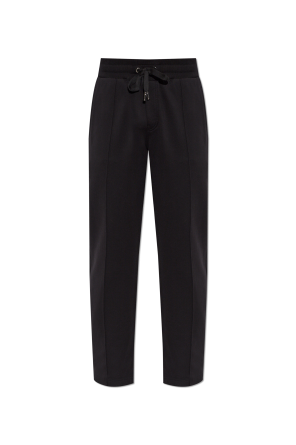 Sweatpants with logo patch