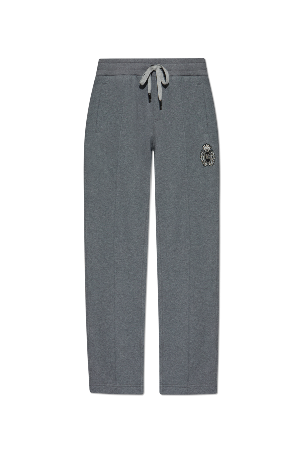 Sweatpants with a shiny appliqué od Dolce & Gabbana