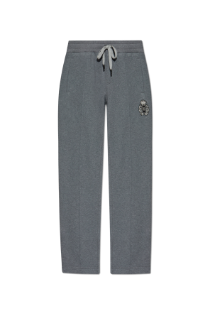 Sweatpants with a shiny appliqué