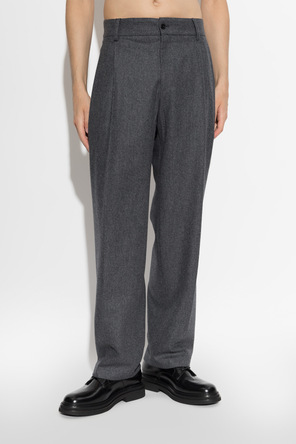 Dolce & Gabbana Wool trousers with pleats