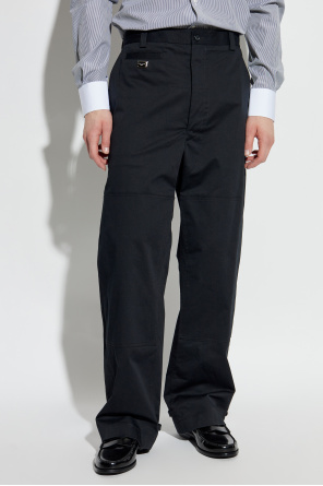 Dolce & Gabbana Cotton trousers with stitching