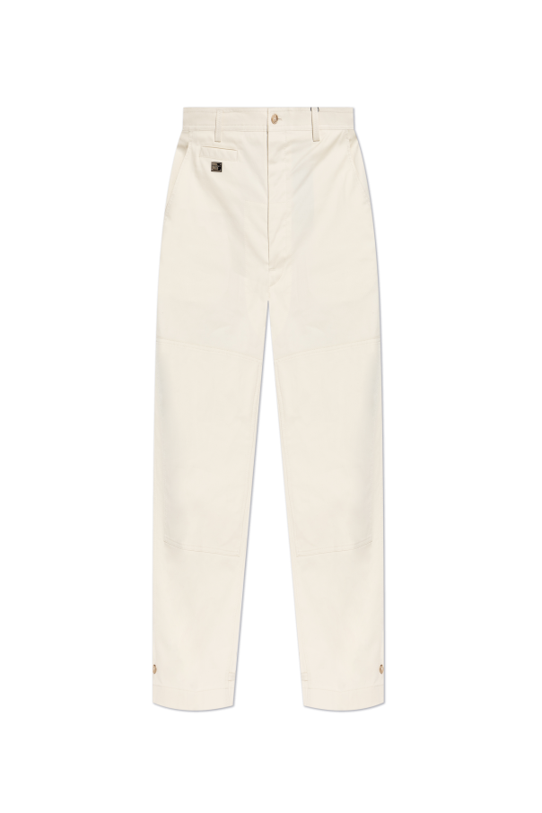 Dolce & Gabbana Cotton trousers with stitching