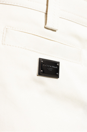 Dolce & Gabbana Cotton trousers with stitching