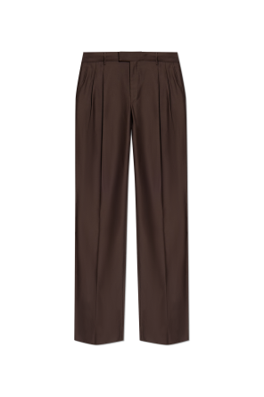 Creased trousers