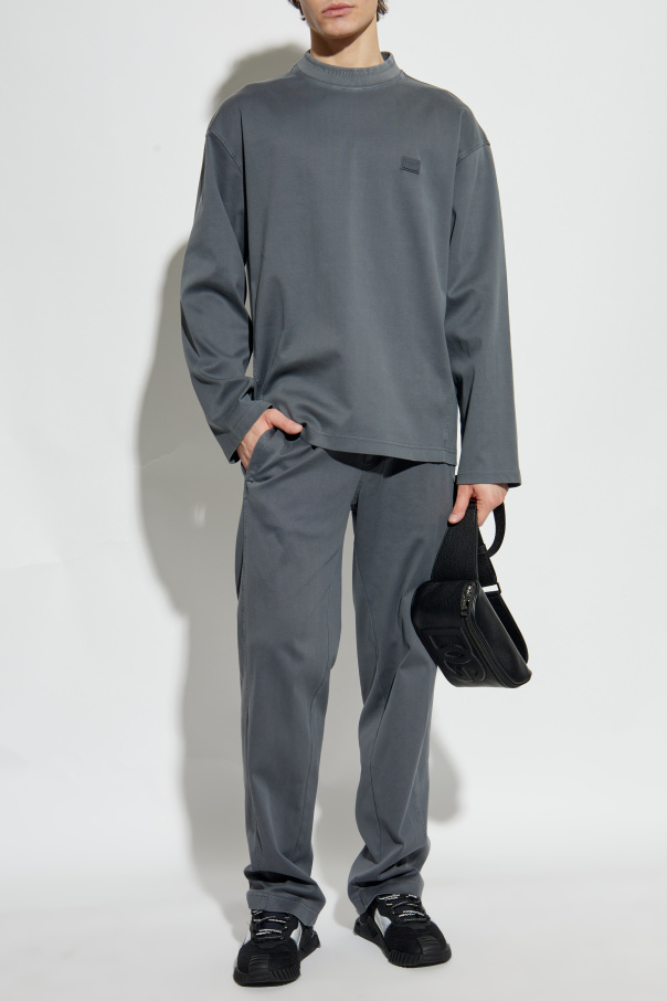 Dolce & Gabbana Spodnie dresowe z aplikacją z logo