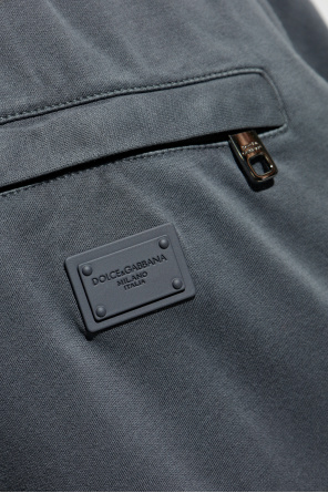 Dolce & Gabbana Spodnie dresowe z aplikacją z logo