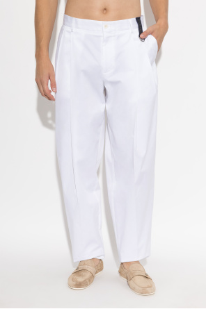 Dolce & Gabbana Cotton pleated trousers