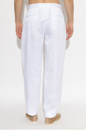 Dolce & Gabbana Cotton pleated trousers