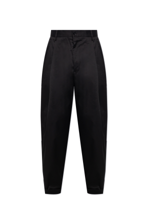 Creased trousers