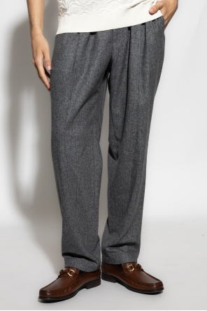 Dolce & Gabbana Spodnie w jodełkę